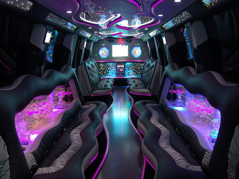 Hummer Limo Colorful Interior | Check out new stuff here